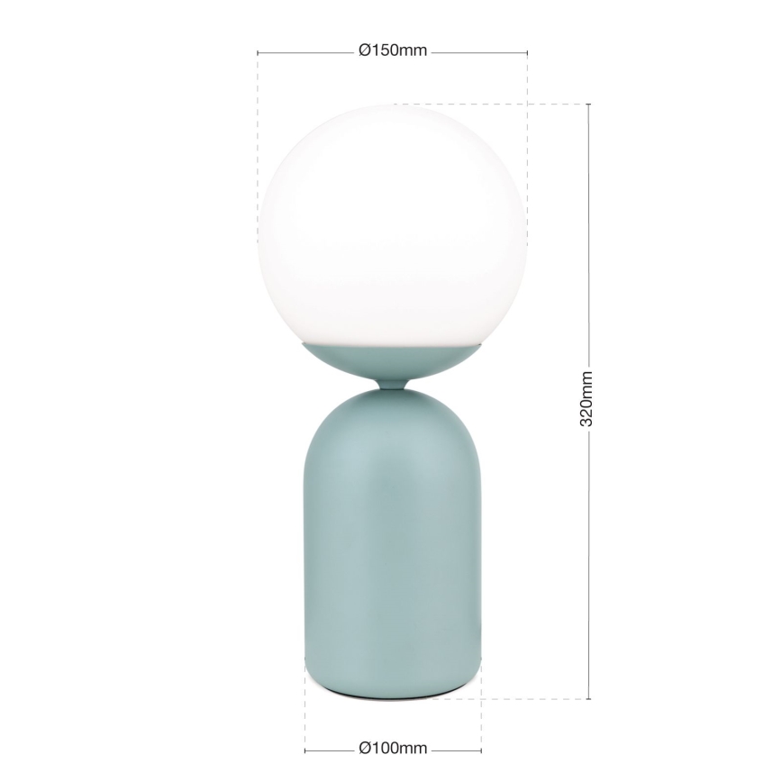 Lampada da tavolo STANLEY 1xE14/25W/230V ceramiche/menta