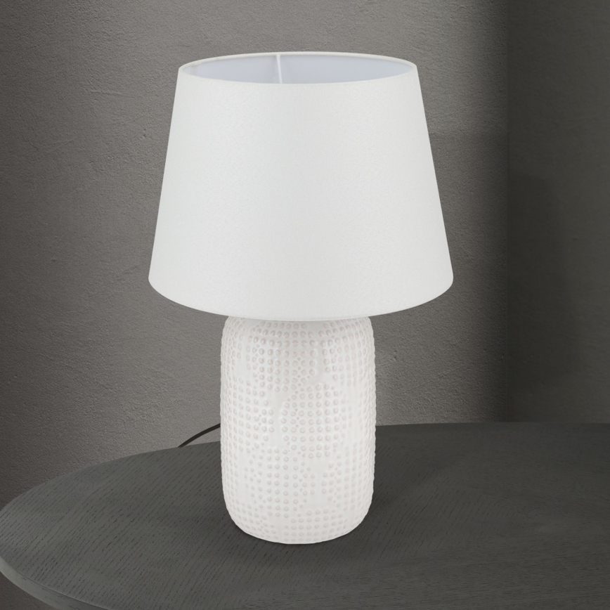 Lampada da tavolo CORAL 1xE27/40W/230V ceramiche/bianco