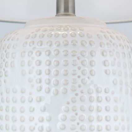 Lampada da tavolo CORAL 1xE27/40W/230V ceramiche/bianco