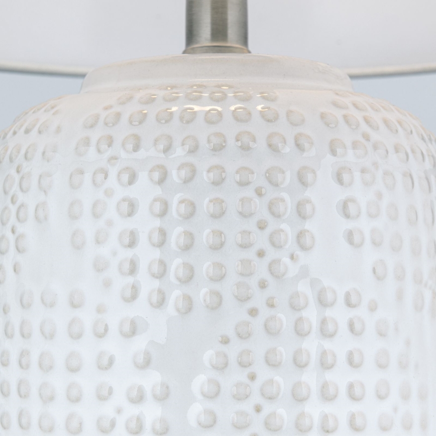 Lampada da tavolo CORAL 1xE27/40W/230V ceramiche/bianco