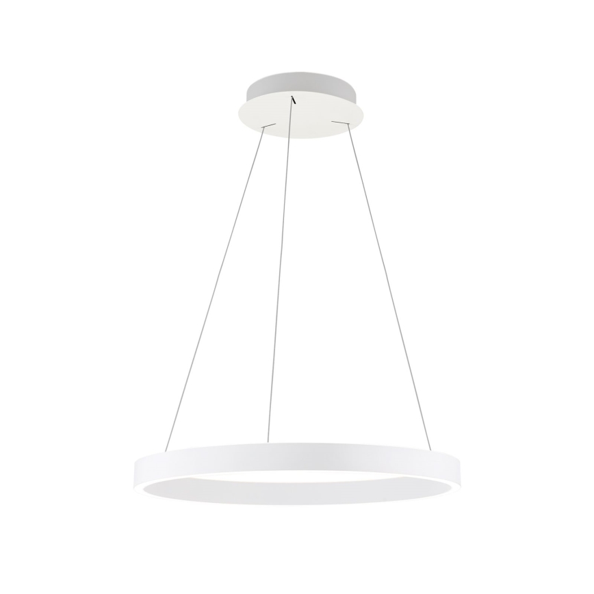 Lampadario LED dimmerabile a sospensione con cavo KOLK LED/60W/230V 2700/3000/4000K Ø 60 cm bianco