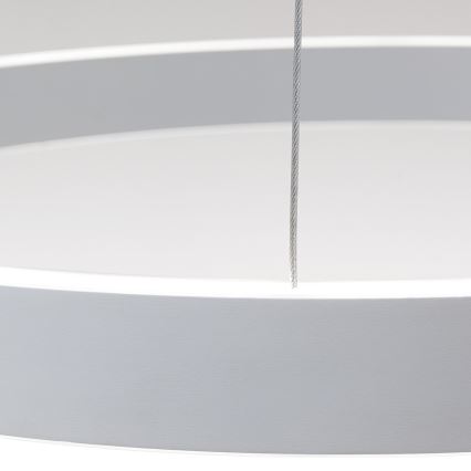 Lampadario LED dimmerabile a sospensione con cavo KOLK LED/60W/230V 2700/3000/4000K Ø 60 cm bianco