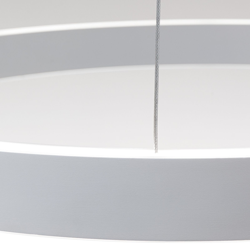 Lampadario LED dimmerabile a sospensione con cavo KOLK LED/60W/230V 2700/3000/4000K Ø 60 cm bianco