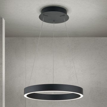 Orion - Lampada a sospensione su cavo dimmerabile KOLK LED/40W/230V 2700/3000/4000K Ø 40 cm nero