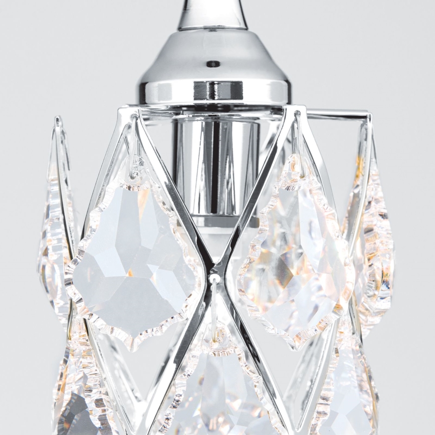 Lampadario a sospensione con cavo RITA 1xG9/40W/230V cromo lucido