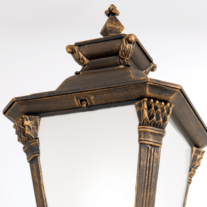 Lampione da esterno AIKO 1xE27/60W/230V 240 cm IP23 bronzo/patina