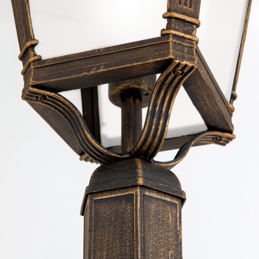 Lampione da esterno AIKO 1xE27/60W/230V 240 cm IP23 bronzo/patina