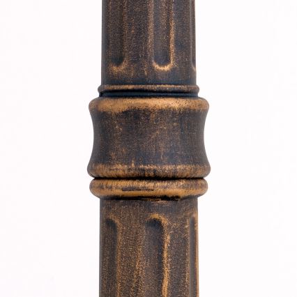 Lampione da esterno AIKO 1xE27/60W/230V 240 cm IP23 bronzo/patina