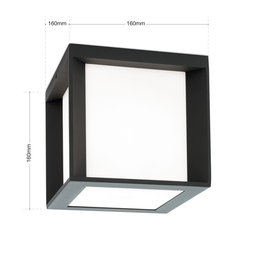 Lampada da esterno HENRY 1xE27/15W/230V 16x16 cm IP44 antracite