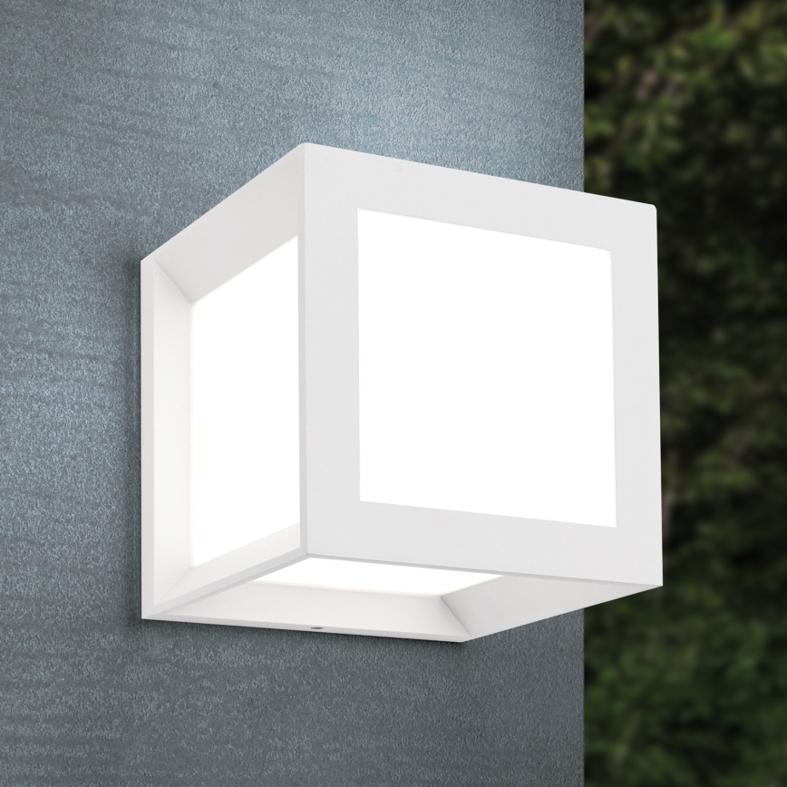 Lampada da esterno HENRY 1xE27/15W/230V 16x16 cm IP44 bianca