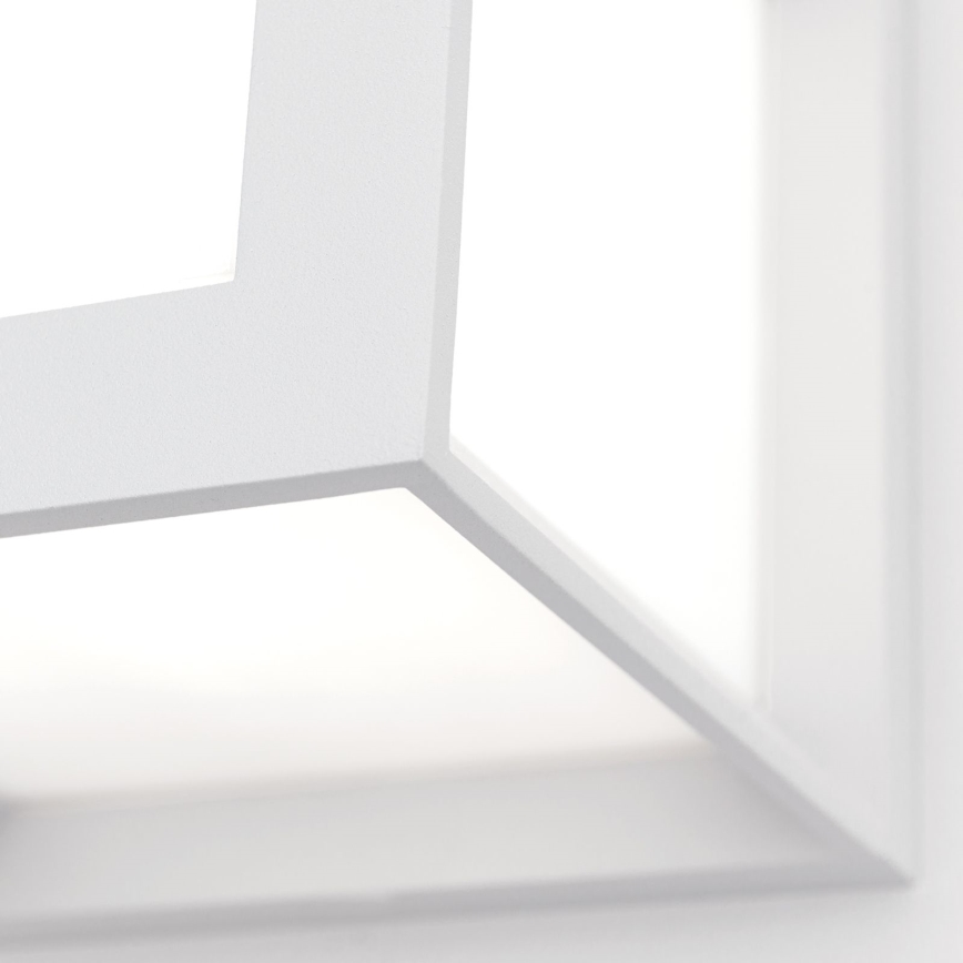 Lampada da esterno HENRY 1xE27/15W/230V 16x16 cm IP44 bianca