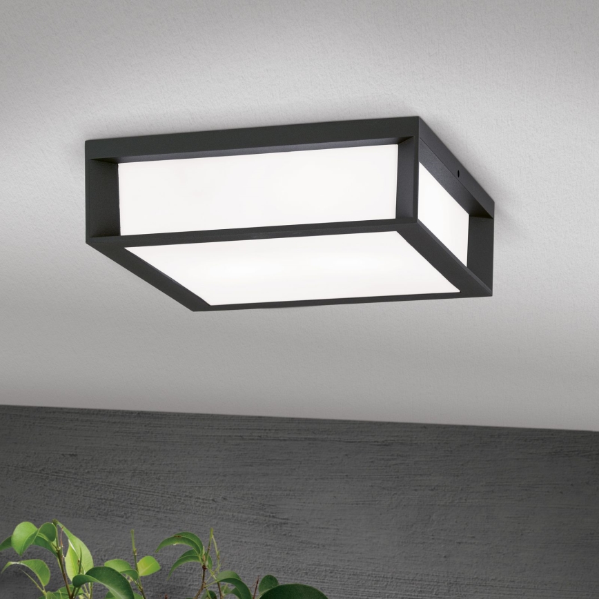 Lampada da esterno HENRY 2xE27/15W/230V 26x26 cm IP44 antracite
