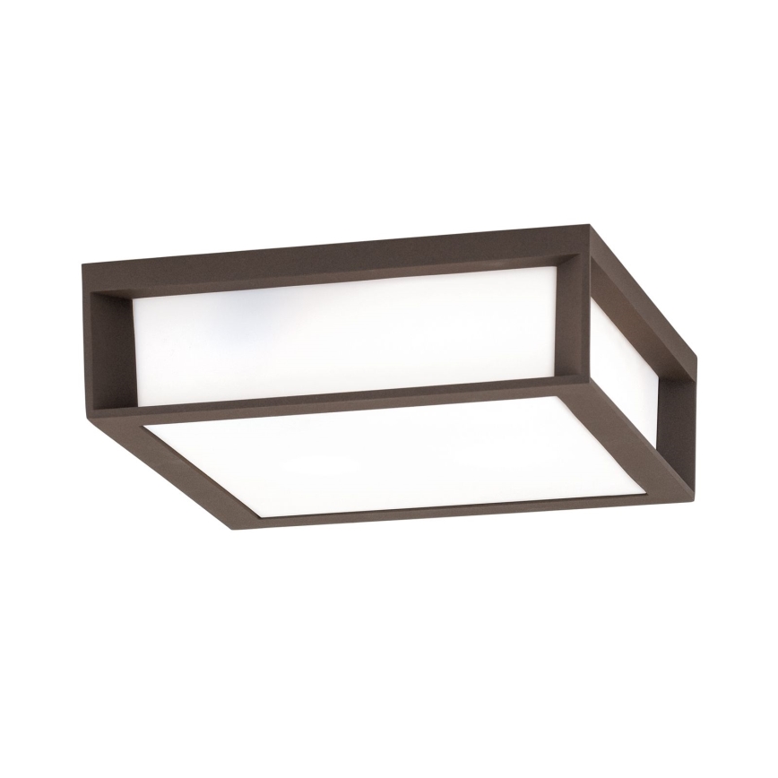 Lampada da esterno HENRY 2xE27/15W/230V 26x26 cm IP44 marrone