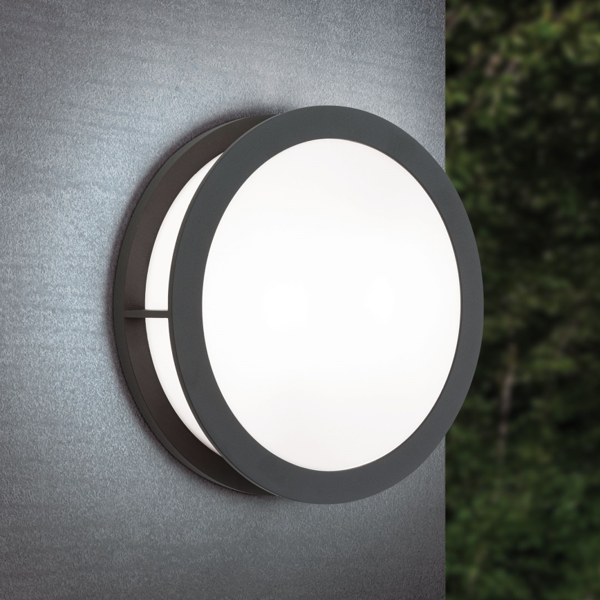 Lampada da esterno HENRY 2xE27/15W/230V Ø 30 cm IP44 antracite