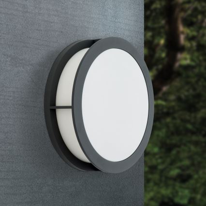 Lampada da esterno HENRY 2xE27/15W/230V Ø 30 cm IP44 antracite