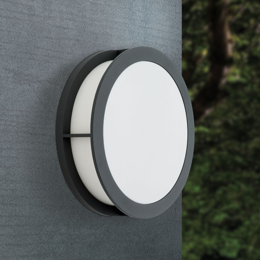 Lampada da esterno HENRY 2xE27/15W/230V Ø 30 cm IP44 antracite