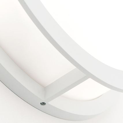 Lampada da esterno HENRY 2xE27/15W/230V Ø 30 cm IP44 bianca