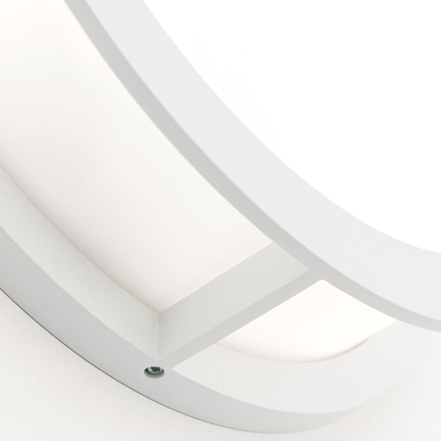 Lampada da esterno HENRY 2xE27/15W/230V Ø 30 cm IP44 bianca