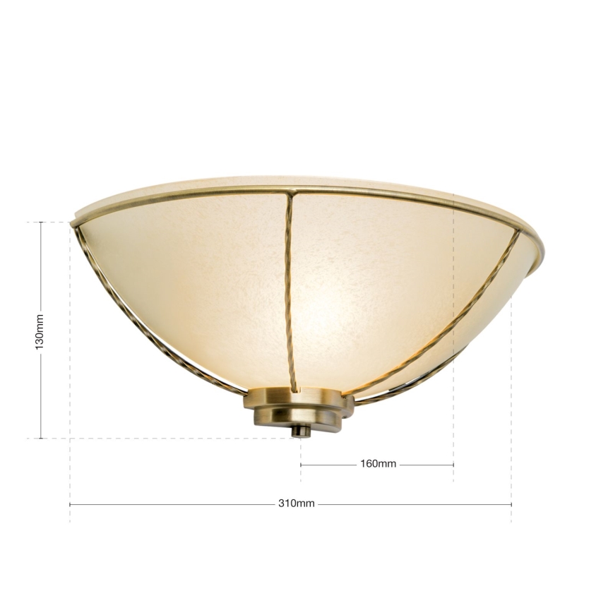 Lampada da parete MAURO 1xE27/60W/230V bronzo