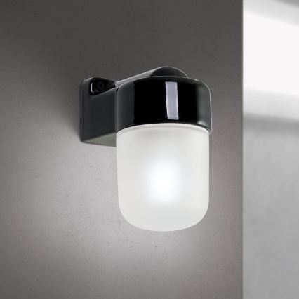 Lampada da parete OSTIA 1xE27/40W/230V nera