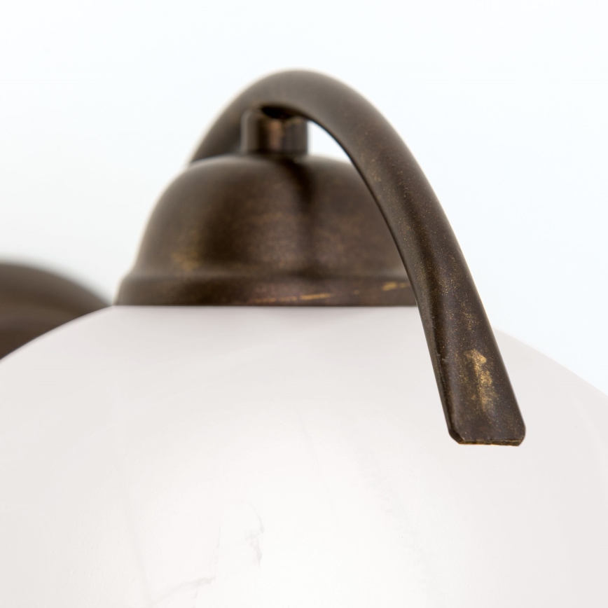 Lampada da parete RULA 1xE27/40W/230V bianco/bronzo
