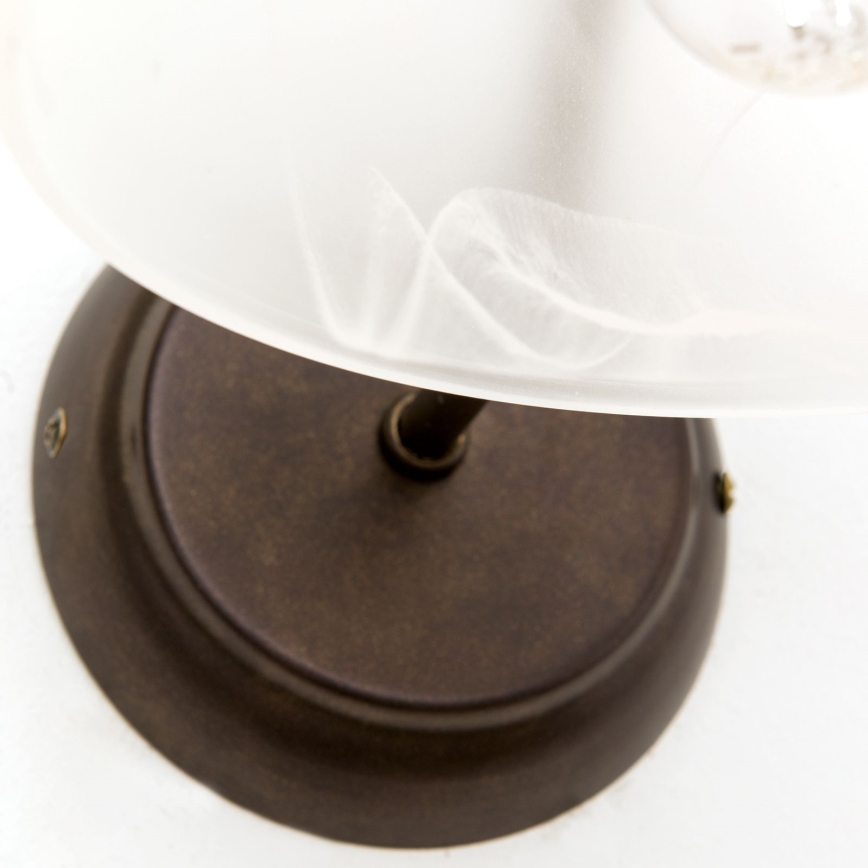 Lampada da parete RULA 1xE27/40W/230V bianco/bronzo