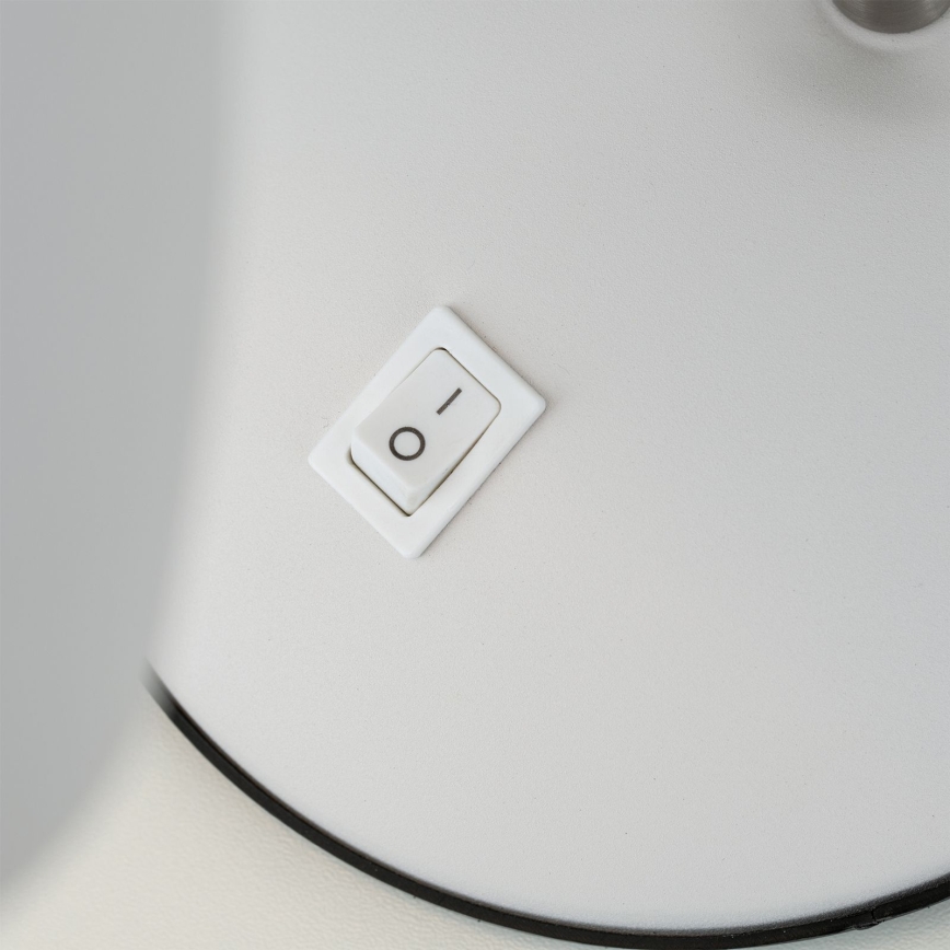 Lampada da scrivania SCHOOL 1xE27/40W/230V bianco/cromo opaco