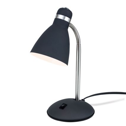 Lampada da scrivania SCHOOL 1xE27/40W/230V nero/cromo opaco