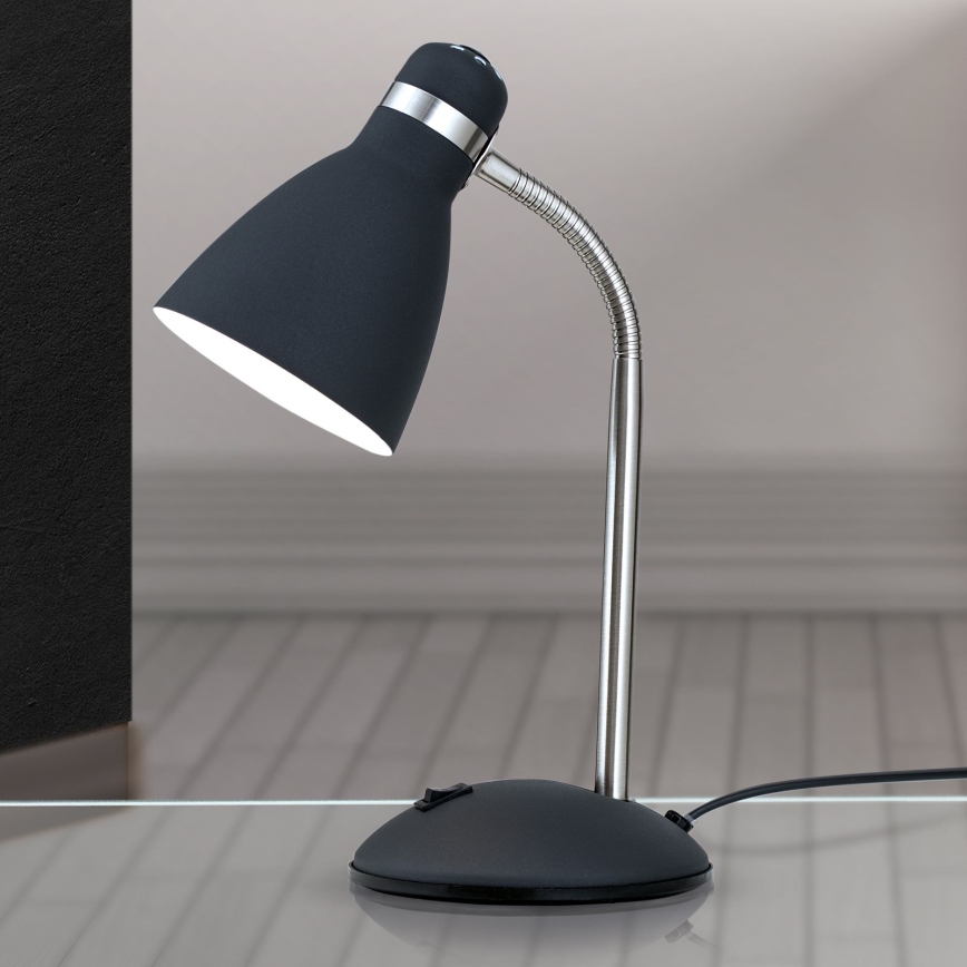 Lampada da scrivania SCHOOL 1xE27/40W/230V nero/cromo opaco
