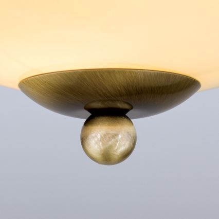Orion - Lampada da soffitto LANDHAUS 1xE27/60W/230V Ø 21 cm bronzo/beige/blu