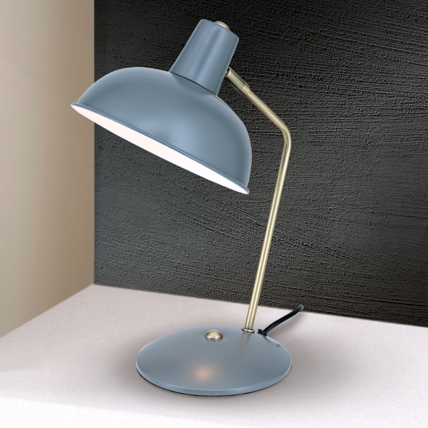 Lampada da tavolo FEDRA 1xE14/40W/230V grigio/ottone
