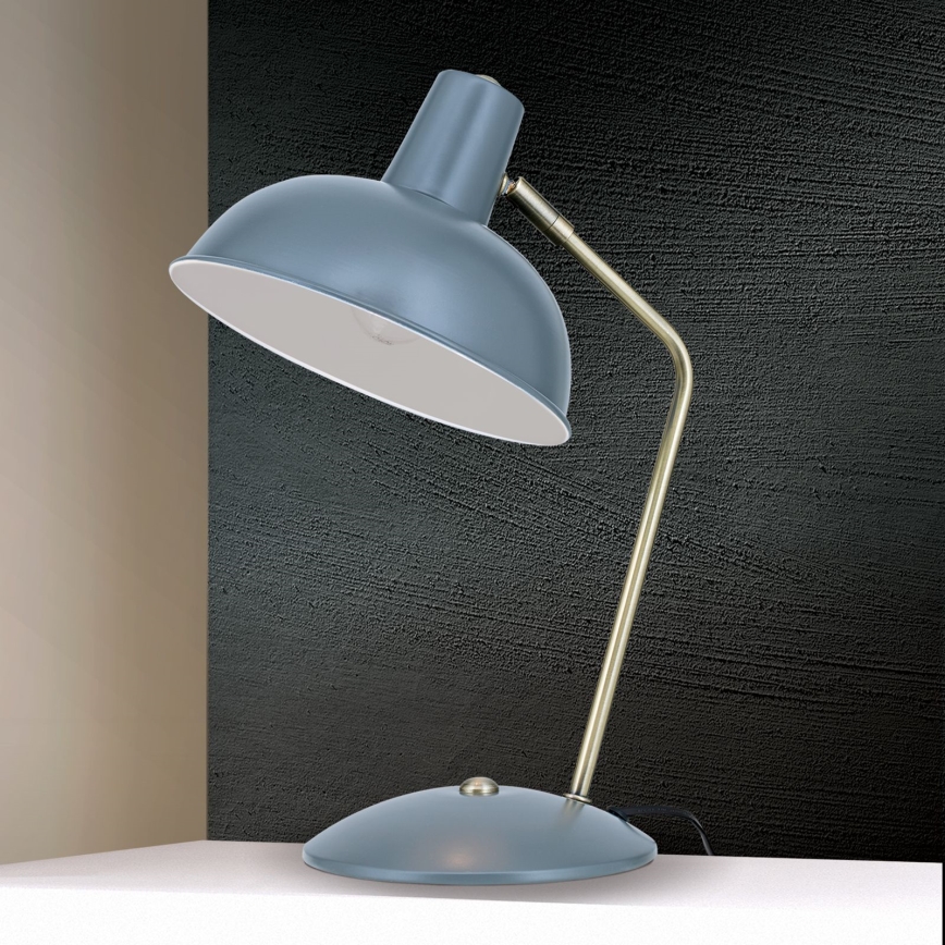Lampada da tavolo FEDRA 1xE14/40W/230V grigio/ottone