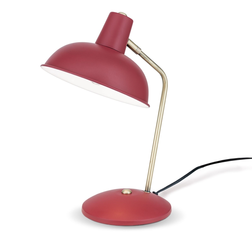 Lampada da tavolo FEDRA 1xE14/40W/230V rosso/ottone