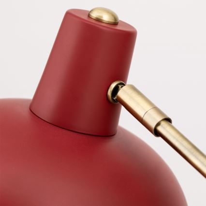 Lampada da tavolo FEDRA 1xE14/40W/230V rosso/ottone