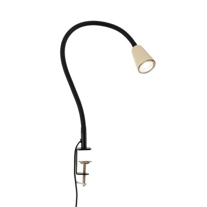 Lampada da tavolo flessibile con clip DOTTY 1xGU10/10W/230V beige/nero