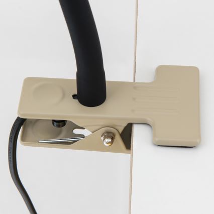 Lampada da scrivania flessibile con clip DOTTY 1xGU10/10W/230V beige/nero