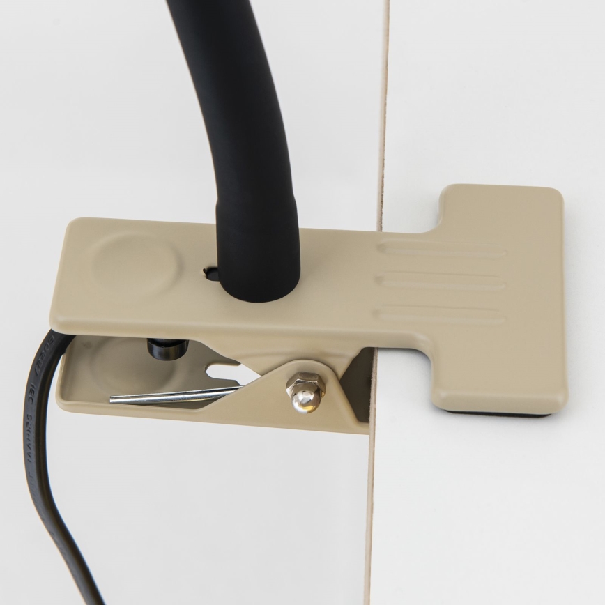 Lampada da scrivania flessibile con clip DOTTY 1xGU10/10W/230V beige/nero