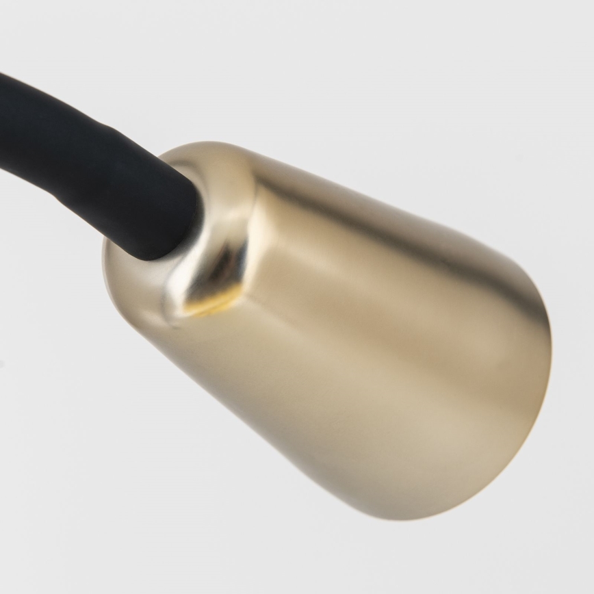 Lampada da tavolo flessibile con morsetto DOTTY 1xGU10/10W/230V ottone/nero