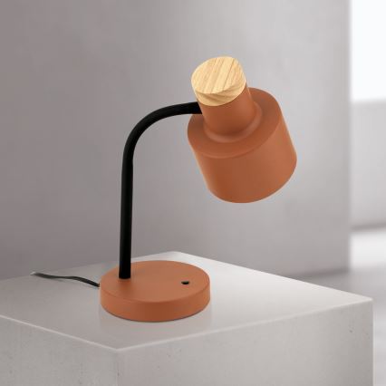 Lampada da tavolo GILI 1xE27/40W/230V colore mattone