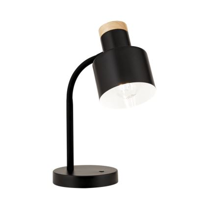 Lampada da tavolo GILI 1xE27/40W/230V nera