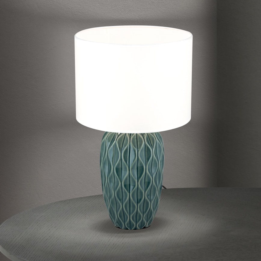 Lampada da tavolo TORTUGA 1xE27/40W/230V verde/bianco
