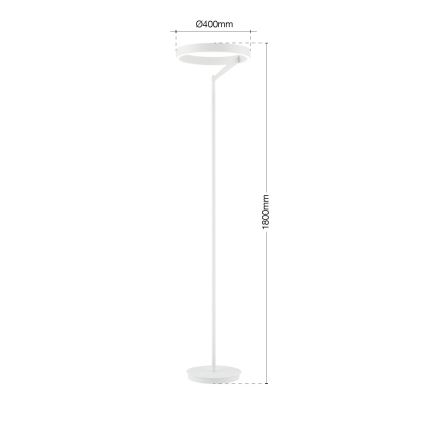Lampada da terra dimmerabile a LED KOLK LED/40W/230V 2700/4000K bianca