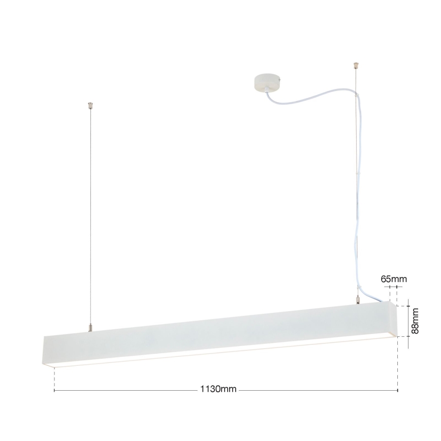 Lampada da soffitto/sospensione 2 in 1 PALKKI LED/38W/230V 3000/4000/5000K bianco