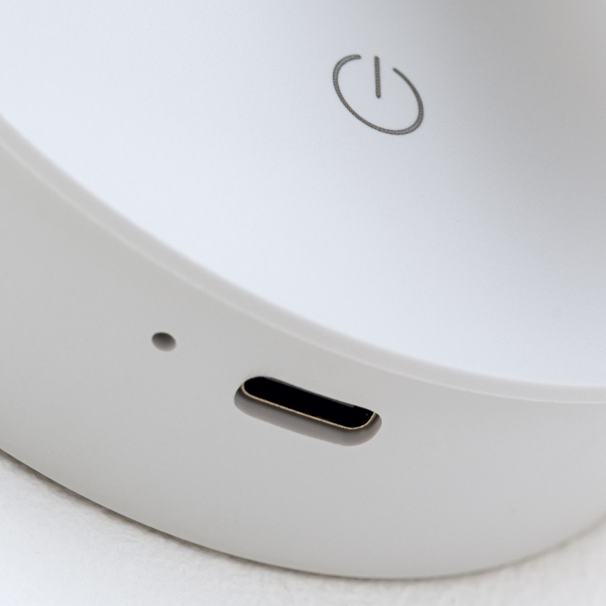 Faretto da parete LED LUXY dimmerabile, ricaricabile, a sfioramento, LED/1W/5V, 2200 mAh, 2700/3000/4000K, bianco