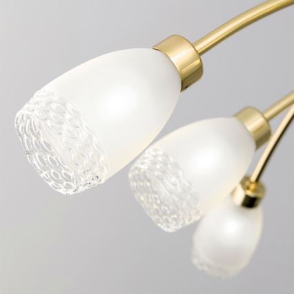 Lampadario su asta CARLA 8xG9/28W/230V dorato