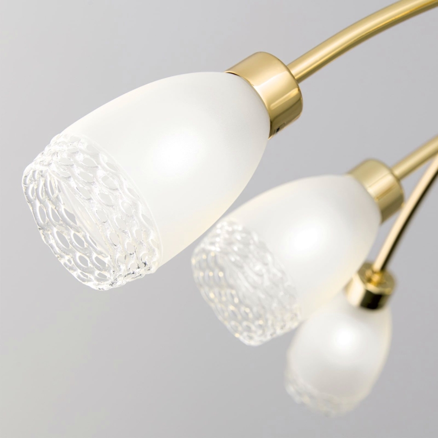 Lampadario su asta CARLA 8xG9/28W/230V dorato