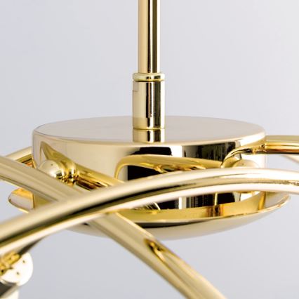 Lampadario su asta CARLA 8xG9/28W/230V dorato