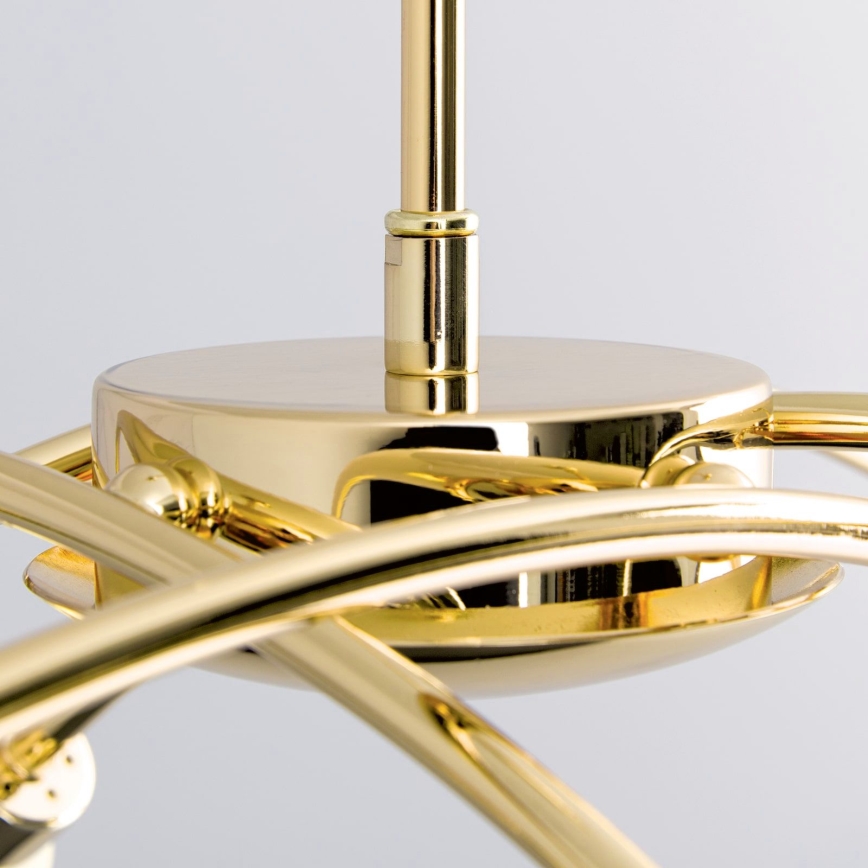 Lampadario su asta CARLA 8xG9/28W/230V dorato