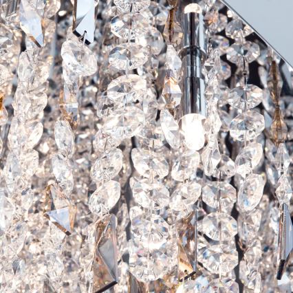Lampadario di cristallo a sospensione CRYSTALRIVER 21xG9/40W/230V cromo lucido