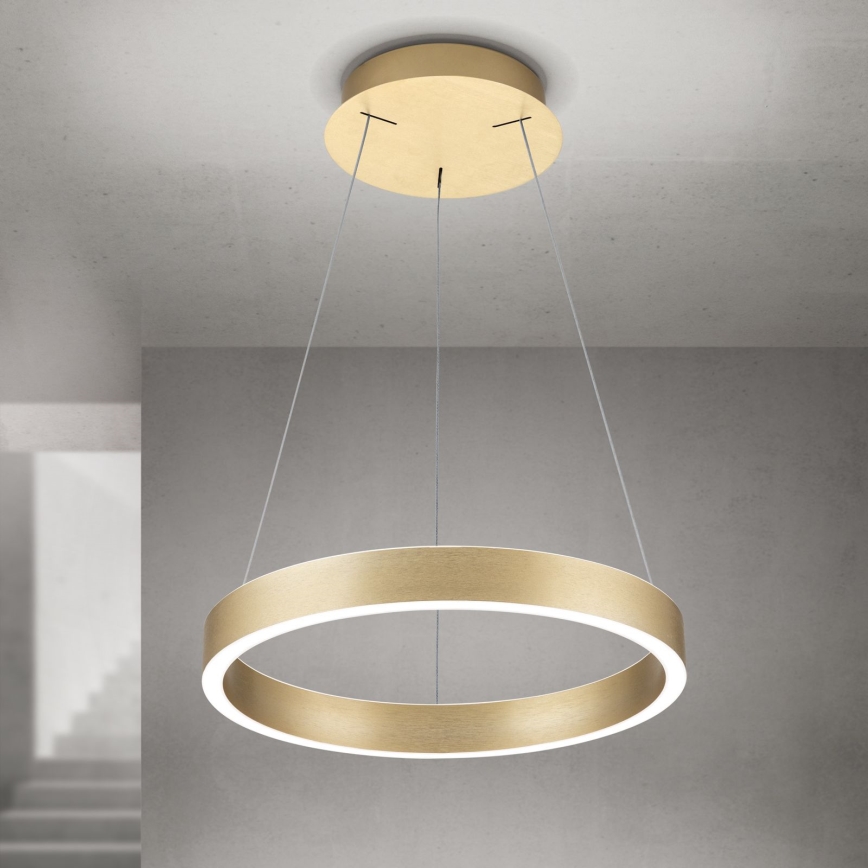 lampadario LED dimmerabile su cavo KOLK LED/40W/230V 2700/3000/4000K diam. 40 cm oro